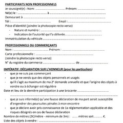 Fiche d'inscription